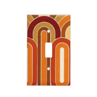 Retro 1970's Design Light Switch Cover