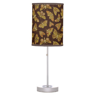 Retro 1970s Moths Table Lamp