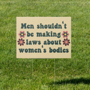 Retro 1970's Pro Choice Sign