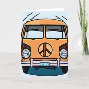 Retro 1970's Van Groovy Birthday Card