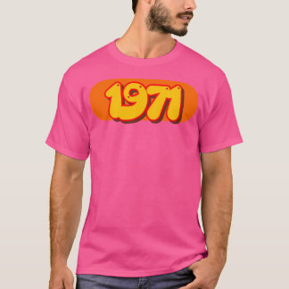 Retro 1971  Pop Art Year In 70S Style T-Shirt