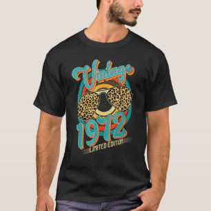 Retro 1972 50th Leopard 50 Year Old Birthday T-Shirt
