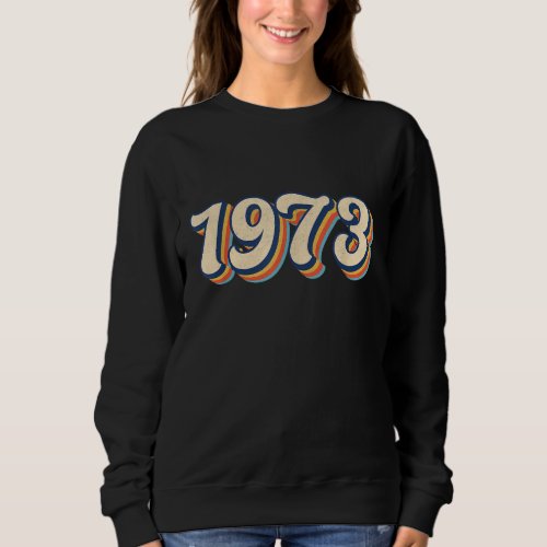 Retro 1973 Roe v Wade Pro Choice Feminist Womens Sweatshirt