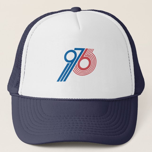Retro 1976 Baseball Hat.jpg Trucker Hat (Front)
