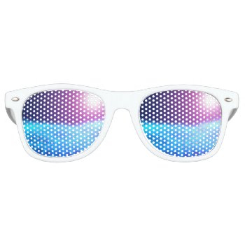 Retro 1980 Synthwave Glowing Neon Lights Landscape Retro Sunglasses by UDDesign at Zazzle