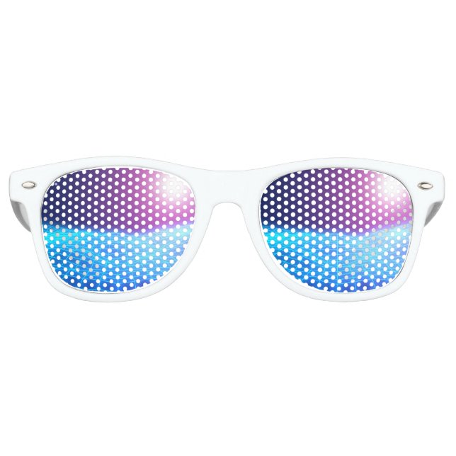 Retro 1980 synthwave glowing neon lights landscape retro sunglasses (Front)