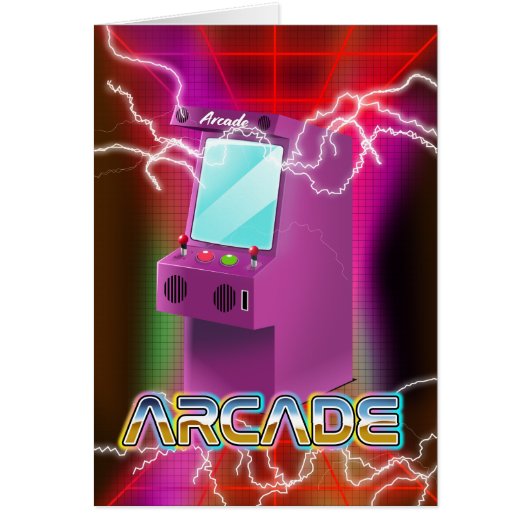 Retro 1980s arcade cards (Front)