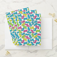 Retro 1980's Cool Cute 80s Memphis Pattern