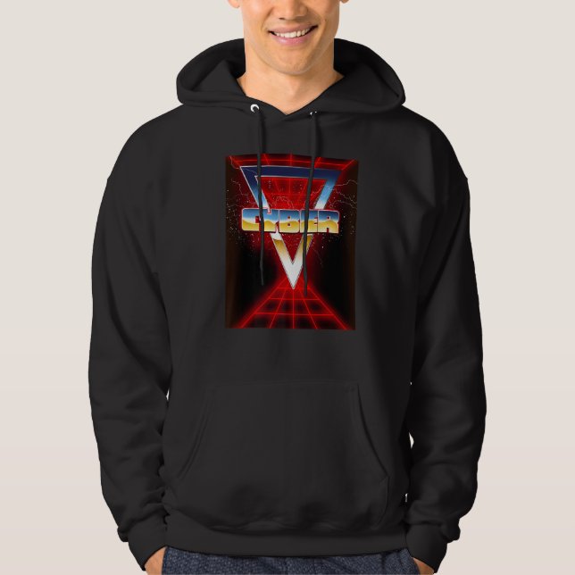 Retro 1980s Cyber Hoodie (Front)