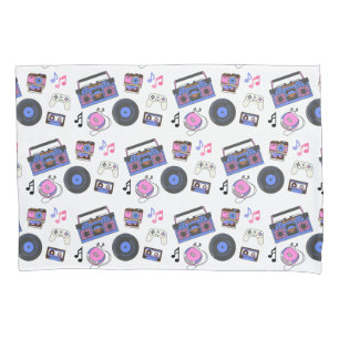 Retro 1980's Era Music Nostalgic Pillow Case