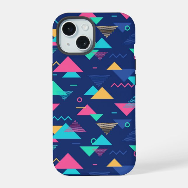 Retro 1980's Pattern Iphone Case (Back)