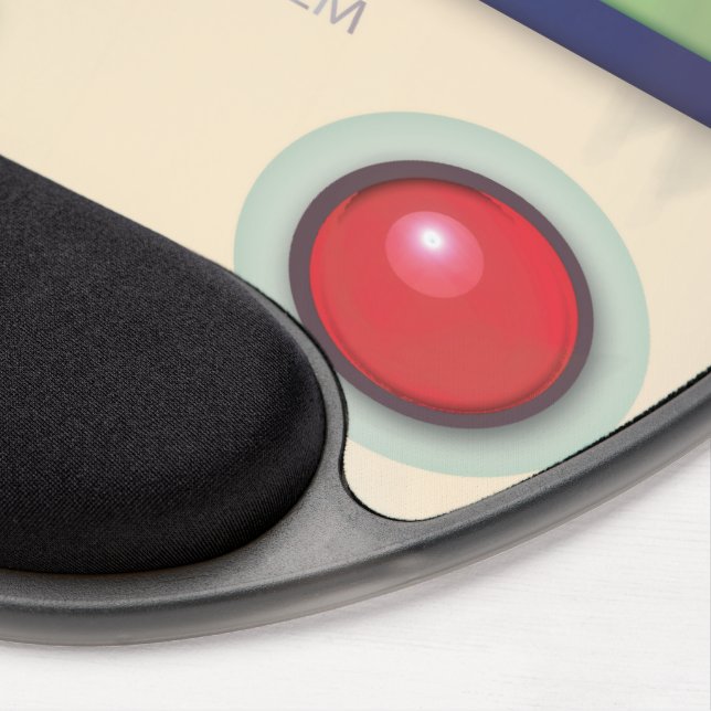 Retro 1980s video game graphic gel mouse pad (Right Side)