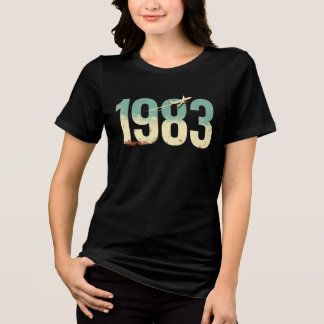 Retro 1983: Vintage Airplane Graphic Tri-Blend Shirt