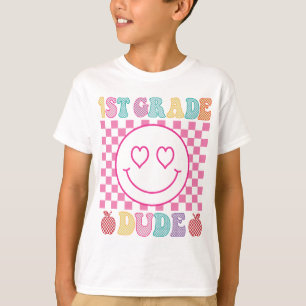 Retro 1st Grade Dude Back To School First GT-Shirt T-Shirt