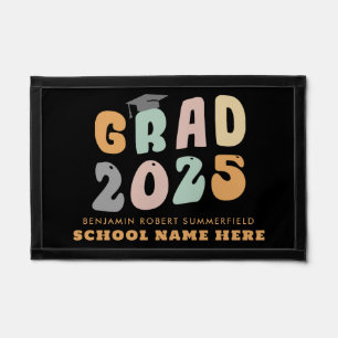Retro 2025 Graduation Keepsake Personalized Grad Pennant
