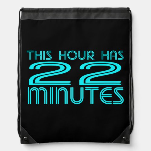 Retro _ 22 Minutes Drawstring Bag