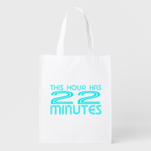 Retro _ 22 Minutes Reusable Grocery Bag