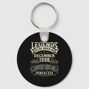 Retro 27th Birthday For Men 27 Year Old December 1 Keychain