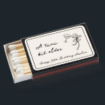 Retro 30th Birthday Martini Birthday Favor Matchboxes<br><div class="desc">Raise a toast to your special day with our Retro 30th Birthday Martini Birthday Favor. These matchboxes showcase a delightful set of martini glasses. Personalized with your name,  these matchboxes add a fun and custom touch to your celebration. Perfect for adult birthdays of any age.</div>
