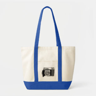 Retro 35mm Film Camera Photographer Art Drawing Tote Bag
