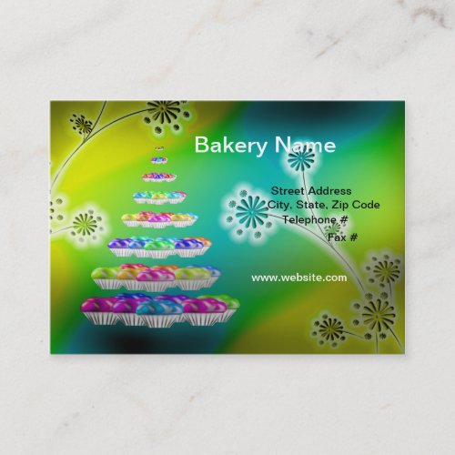 Retro 35 x 2 BakeryCupcakes Business Card