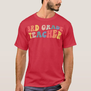 Retro 3rd Grade Teacher Funny Third Grade Back To T-Shirt