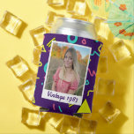 Retro 40th Birthday Vintage 1983 Photo   Can Cooler<br><div class="desc">Retro 40th Birthday Vintage 1983 Photo Can Cooler.

Start the party right with this beer can cooler. Customize text and add a photo for a great birthday gift. Can be used for any age.</div>