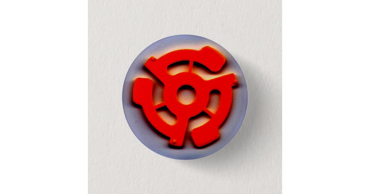 Retro 45 record adapter pin | Zazzle