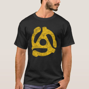Retro 45 RPM Adapter Vintage Vinyl Records Collect T-Shirt