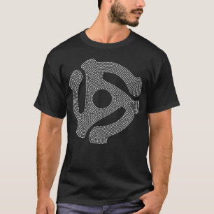 Retro 45 Rpm Adapter Vinyl Music T-Shirt