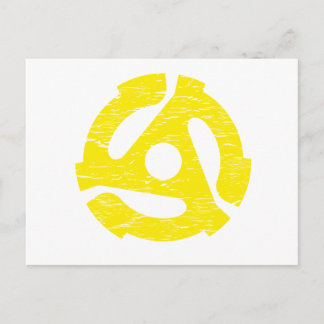Retro 45 RPM Postcard