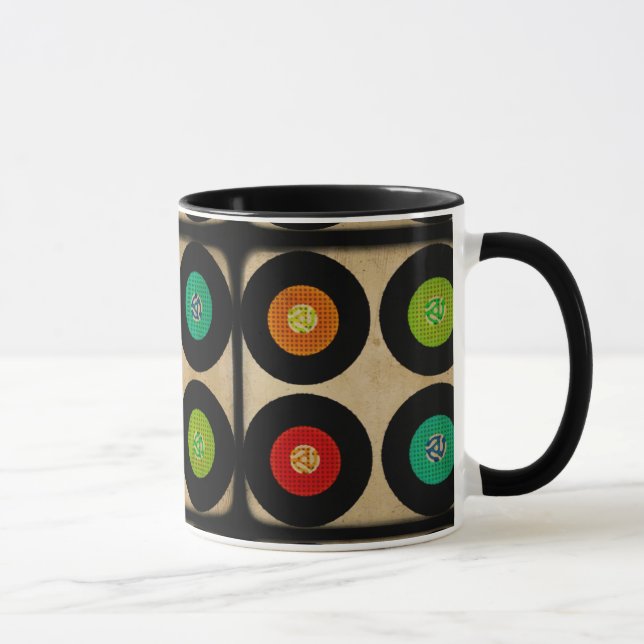 Retro 45 Vinyl Record Album Mug (Right)