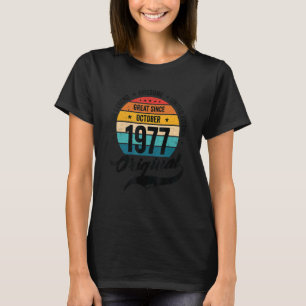 Retro 45 Years September 1977 Birthday Vintage Bda T-Shirt