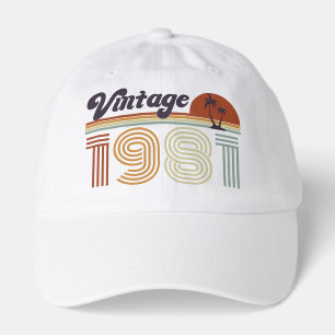 Retro 45th Birthday, Vintage 1981 Hat