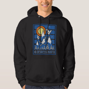 Retro 49 Degrees North Ski sunset Hoodie
