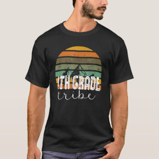 Retro 4th Grade Tribe Fourth Grade Back To School T-Shirt