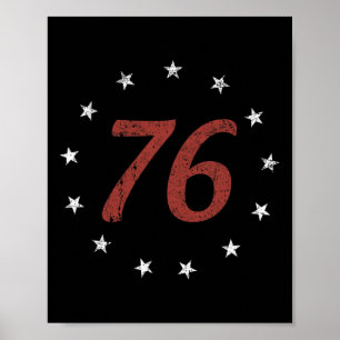 Retro 4th Of July Independence Day The Spirit 76 Poster