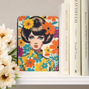 Retro 50s 60s Flower Power Woman Poster 1 Kindle Cover