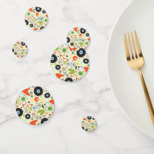 Retro 50's 60's Vintage Fashion Pattern Party Confetti