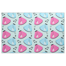 Retro 50's Dance Party Fabric, Sock Hop Party