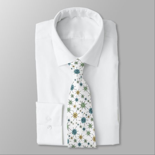 Retro 50s Geometric Atomic Starburst Tie