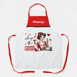 Retro 50s Glam Housewife Funny Sarcastic Humor Apron