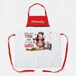 Retro 50s Glam Housewife Funny Sarcastic Humor Apron