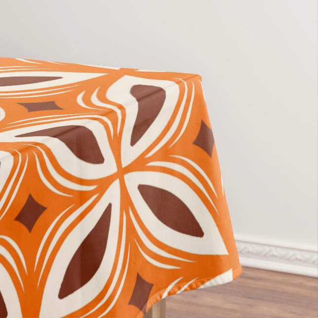 Retro 50s Hawaiian pattern Tablecloth (In Situ)