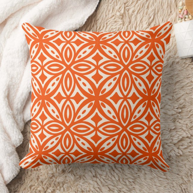 Retro 50s Hawaiian pattern Throw Pillow (Blanket)