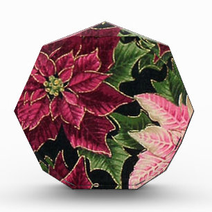 Retro 50s Poinsettia Burgundy Pink Award