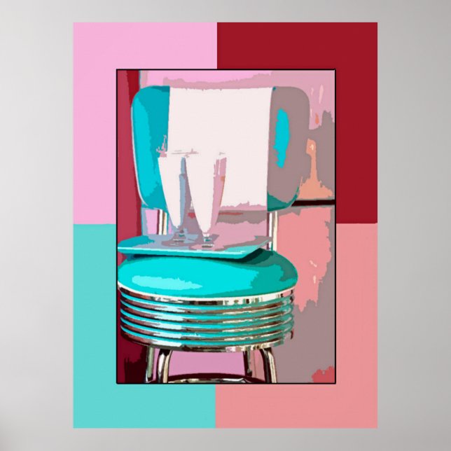 Retro 50s Soda Bar Poster (Front)