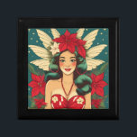 Retro 50s Tropical Christmas Pin-Up Girl Gift Box<br><div class="desc">A Collection of Tropical Christmas Beauties</div>