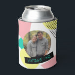 Retro 50th Birthday Photo 80's 90's Cool  Can Cool Can Cooler<br><div class="desc">Retro 50th Birthday Photo 80's 90's Cool Can Cooler .

Start the party right with this beer can cooler. Customize text and add a photo for a great birthday gift. Can be used for any age.</div>