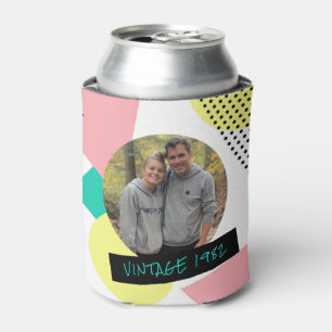 Retro 50th Birthday Photo 80's 90's Cool  Can Cool Cooler